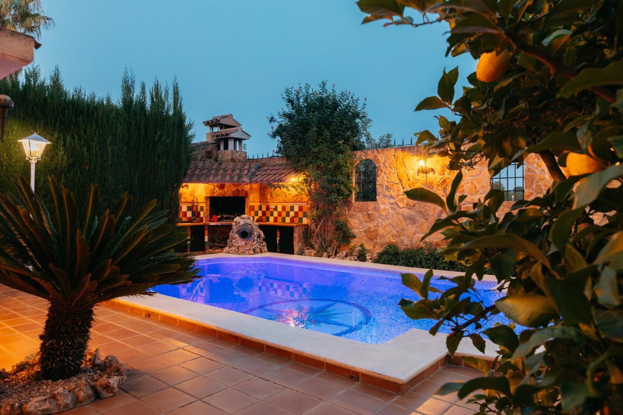 Chalet, Villa Rodeada De Naturaleza Piscina A Doce Klm De Valencia Y 7 Del Aeropuerto المظهر الخارجي الصورة