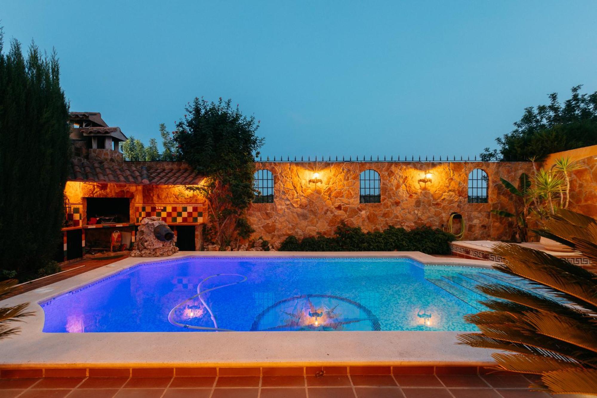 Chalet, Villa Rodeada De Naturaleza Piscina A Doce Klm De Valencia Y 7 Del Aeropuerto المظهر الخارجي الصورة